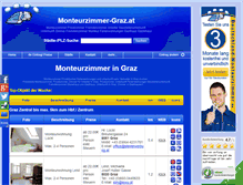 Tablet Screenshot of monteurzimmer-graz.at